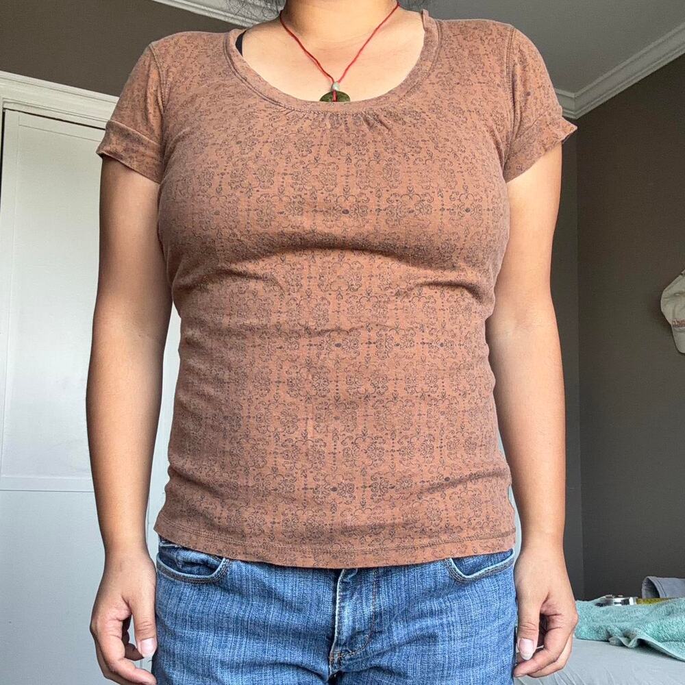 Arizona brown patterned top size